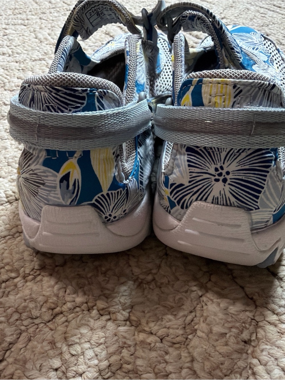 Mephisto Women's Blue Floral Mary-Jane Flats - Picture 5 of 10